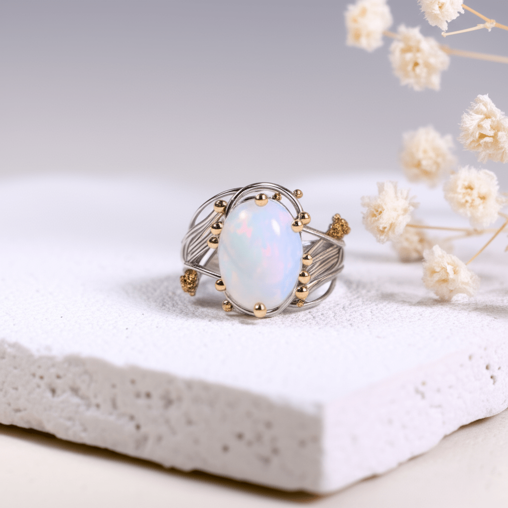 Bague Pierre De Lune Lithothérapie