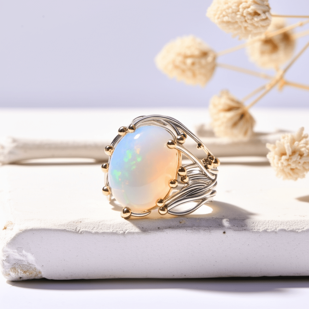 Bague Pierre De Lune Lithothérapie