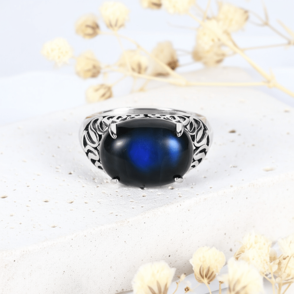 Bague Pierre De Lune Noire