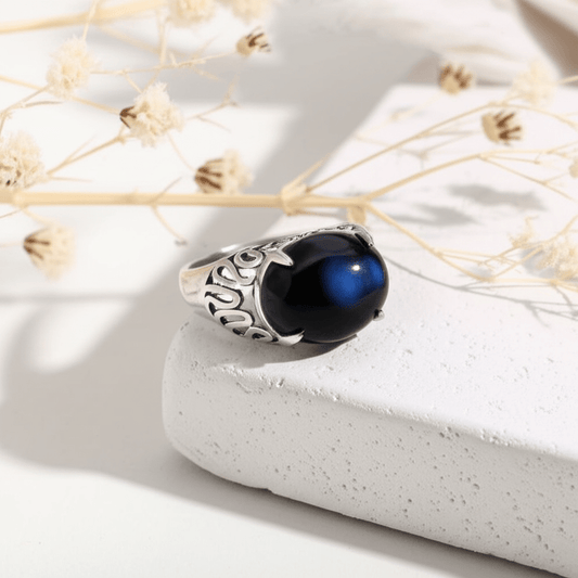 Bague Pierre De Lune Noire
