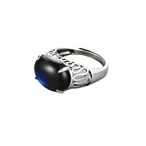 Bague Pierre De Lune Noire