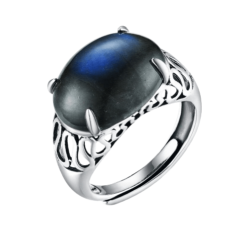 Bague Pierre De Lune Noire