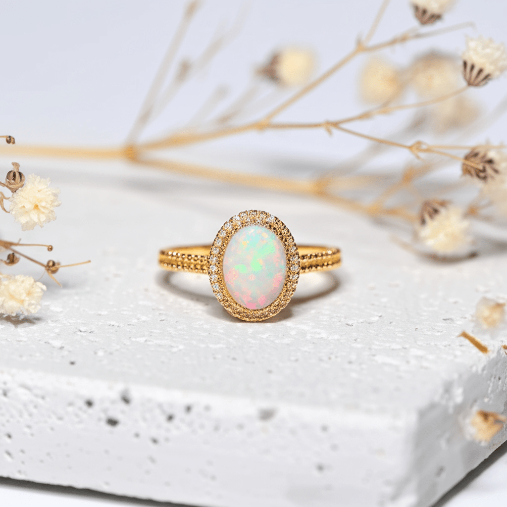 Bague Pierre de Lune Or