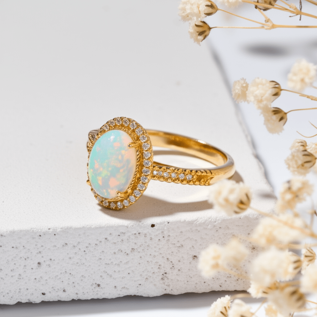 Bague Pierre de Lune Or