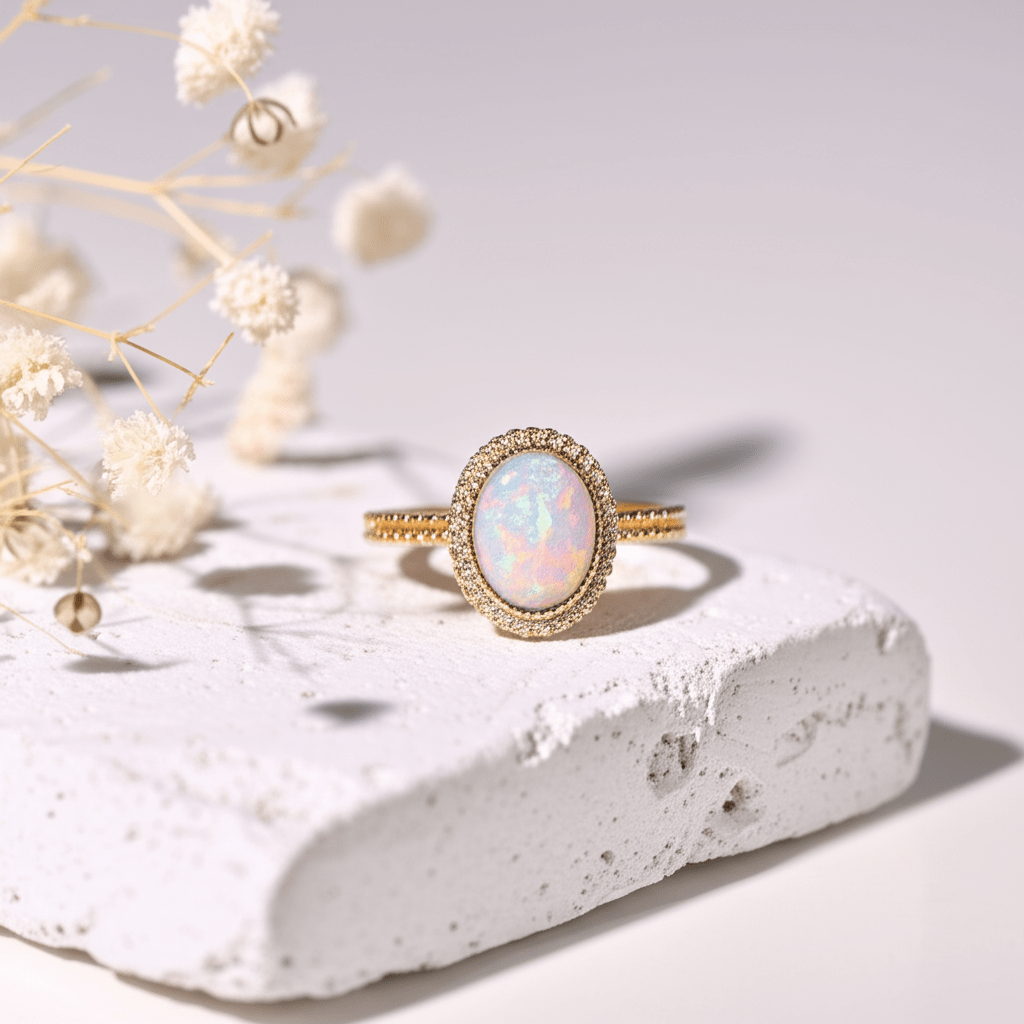 Bague Pierre de Lune Or