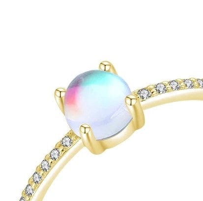 Bague Pierre De Lune Or Jaune