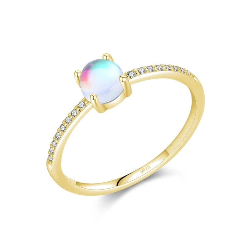 Bague Pierre De Lune Or Jaune