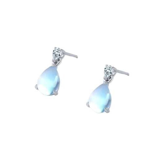 Boucles d'Oreilles Pierre de Lune Fertilité