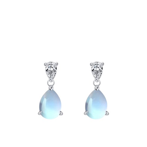 Boucles d'Oreilles Pierre de Lune Fertilité