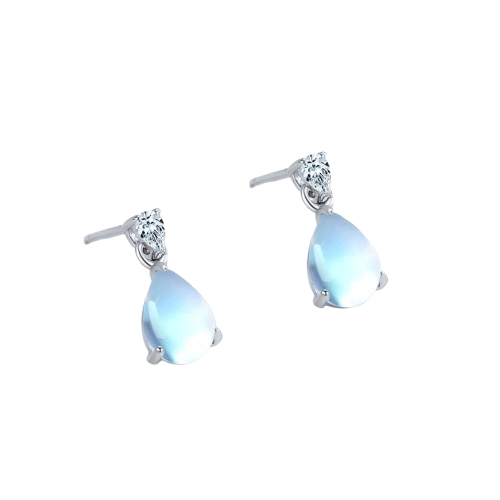 Boucles d'Oreilles Pierre de Lune Fertilité