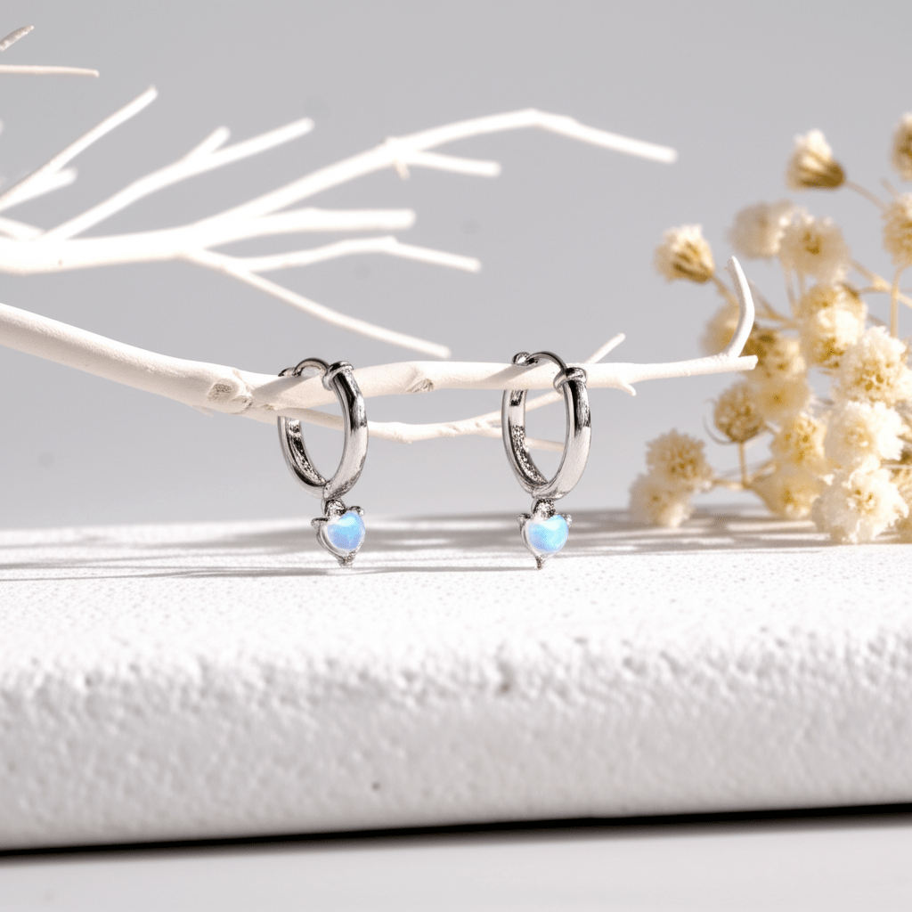 Boucles d'Oreilles Pierre de Lune Grossesse