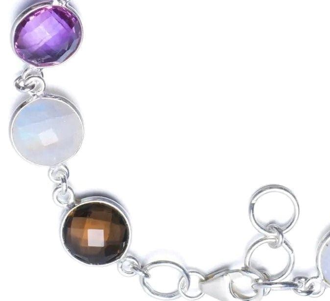 Bracelet Améthyste et Pierre de Lune