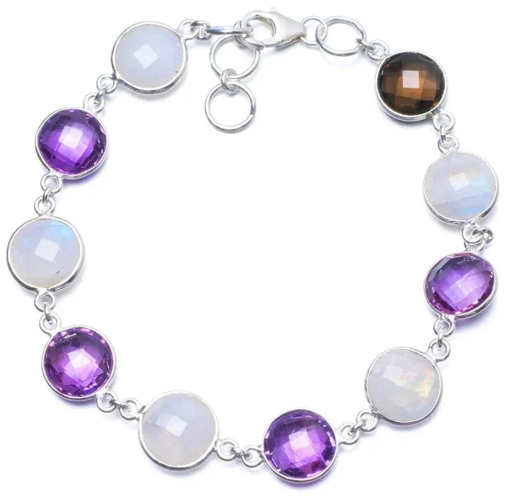 Bracelet Améthyste et Pierre de Lune
