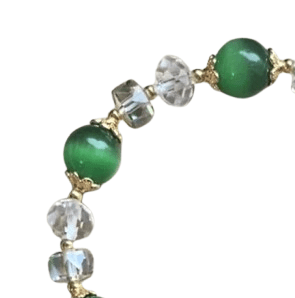 Bracelet Anti Douleur Malachite Et Pierre De Lune