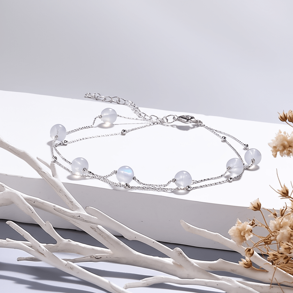 Bracelet Cheville Pierre De Lune