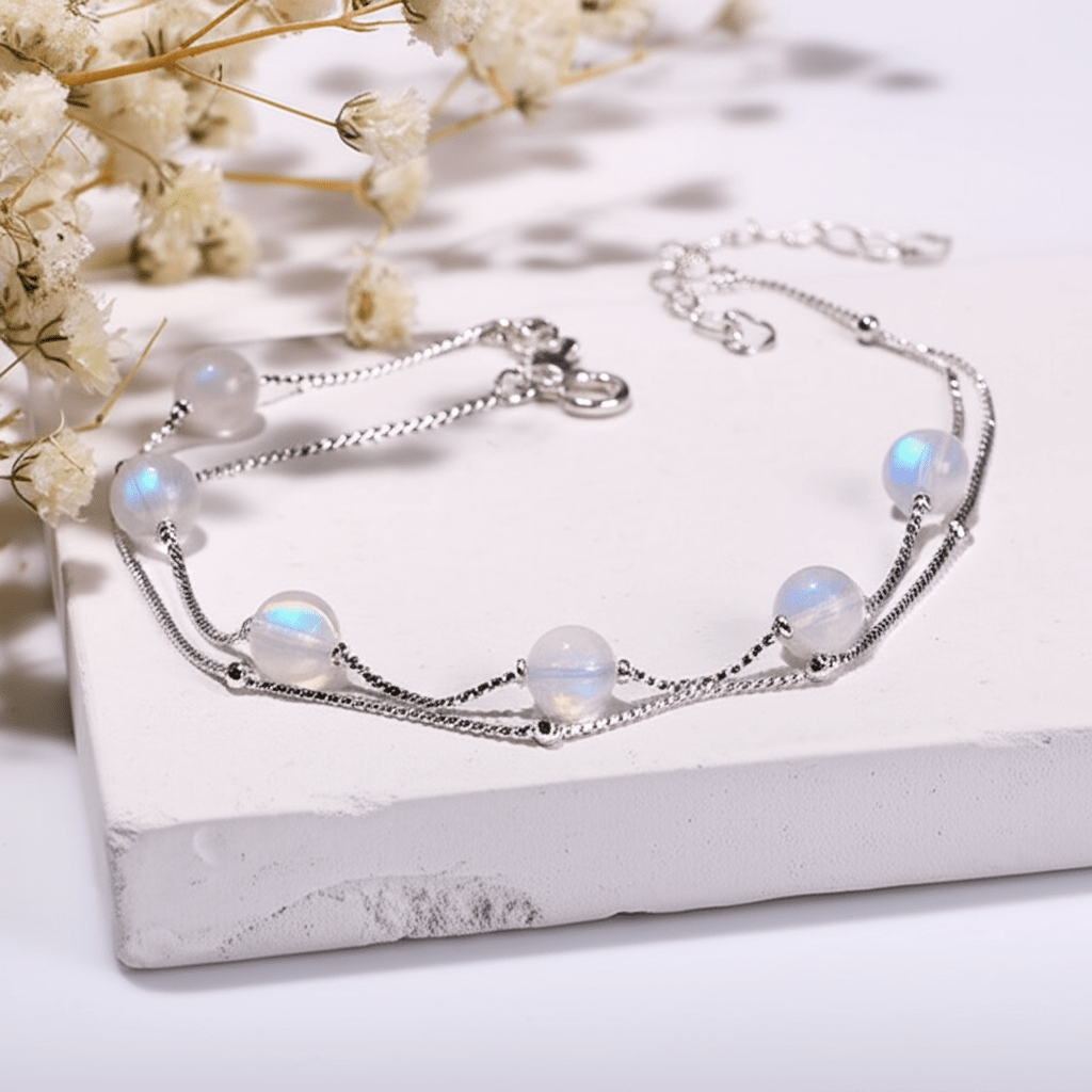 Bracelet Cheville Pierre De Lune