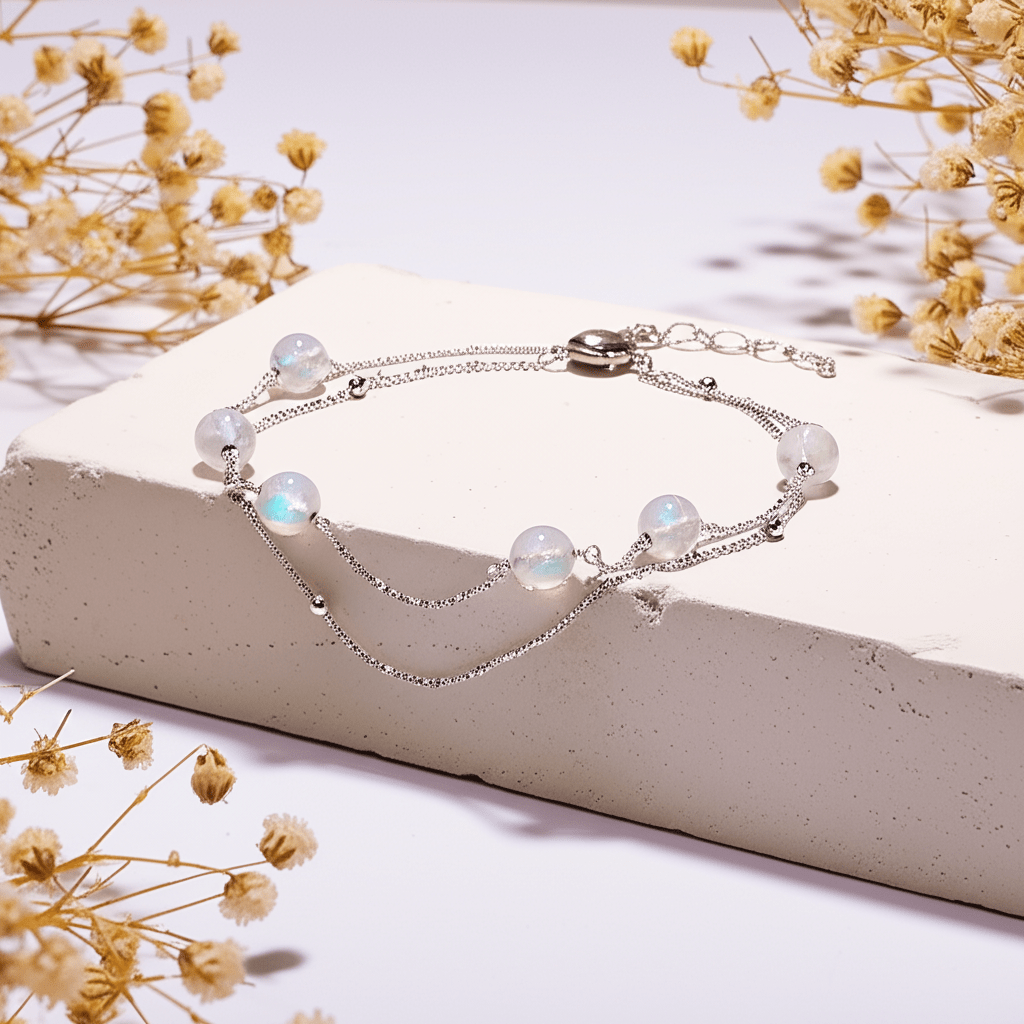 Bracelet Cheville Pierre De Lune