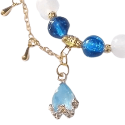 Bracelet Détoxifiant En Apatite Et Pierre De Lune Or Fin
