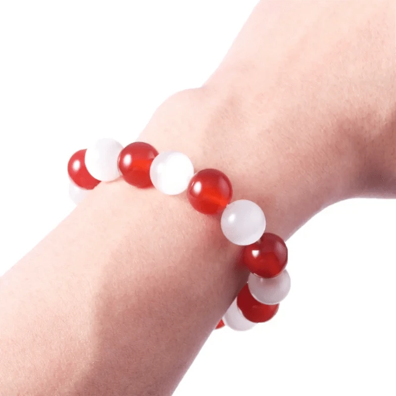 Bracelet Jaspe Rouge et Pierre de Lune