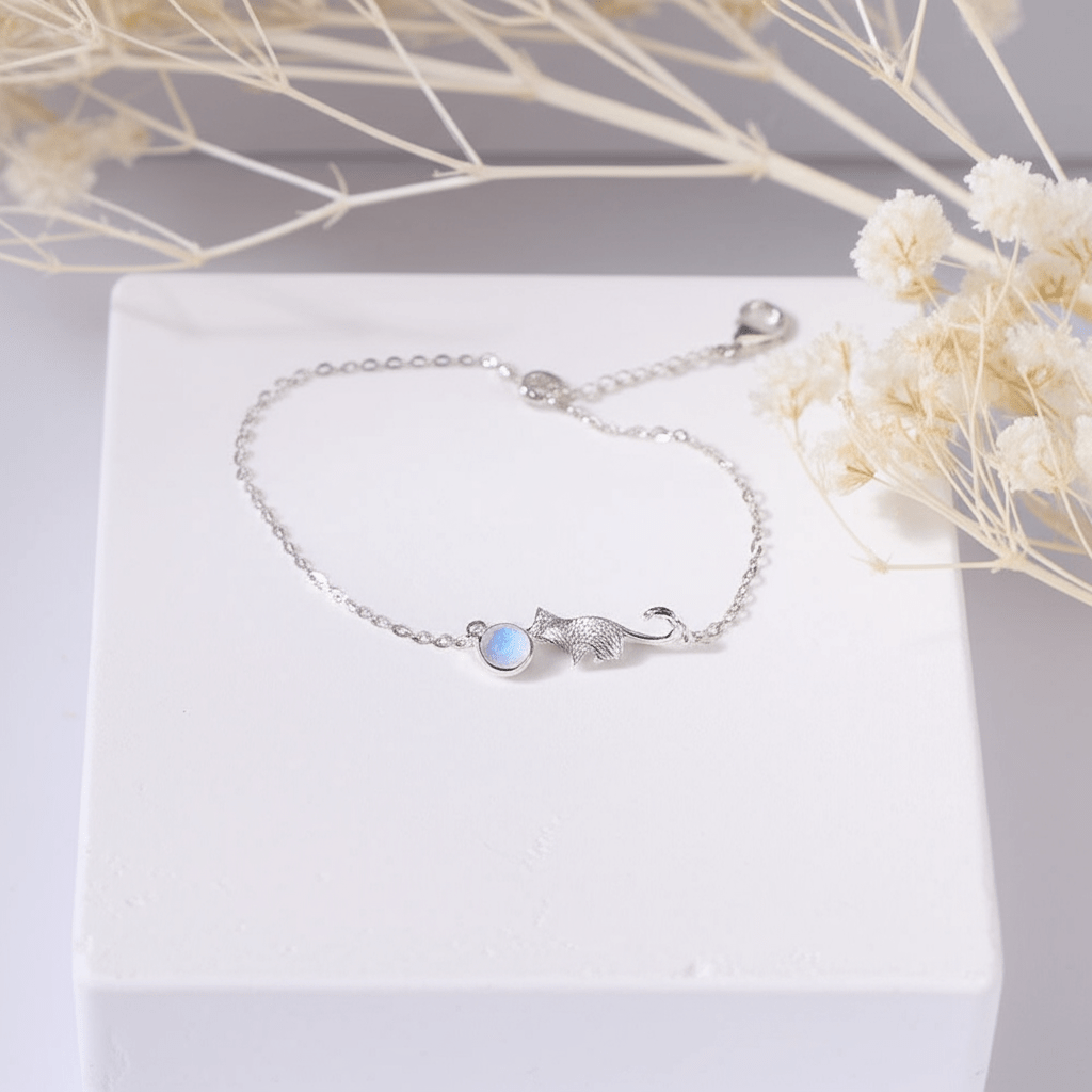 Bracelet Pierre De Lune Arc En Ciel