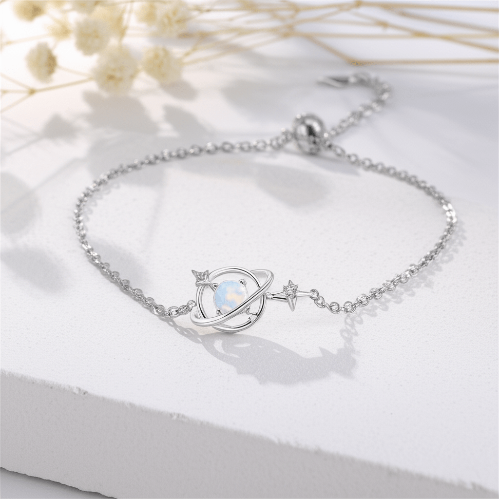 Bracelet Pierre De Lune Bleu