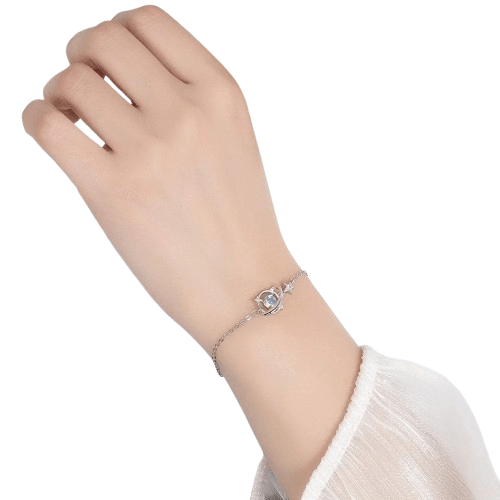 Bracelet Pierre De Lune Bleu