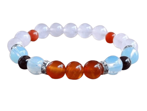 Bracelet Pierre De Lune Et Cornaline