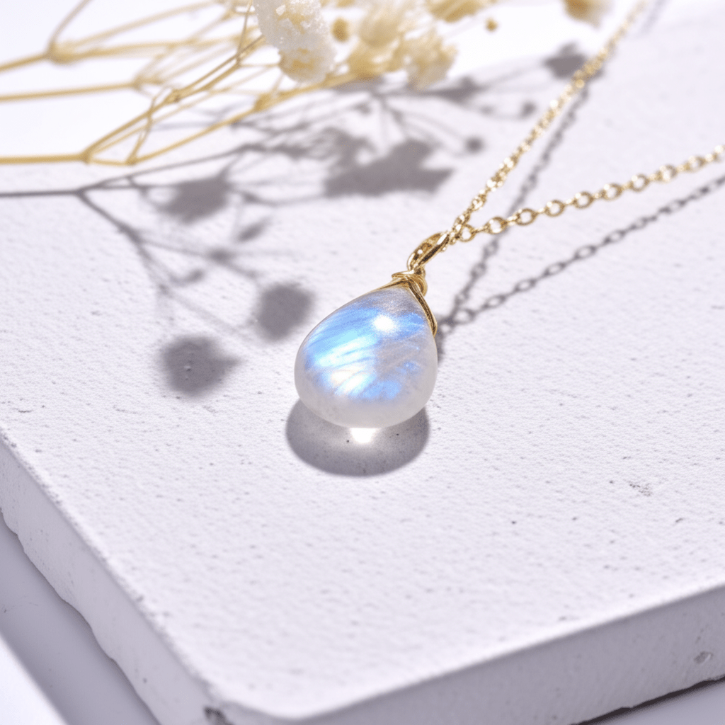 Collier Goutte Pierre De Lune