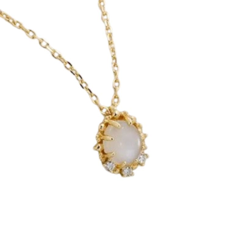 Collier Or Pierre De Lune