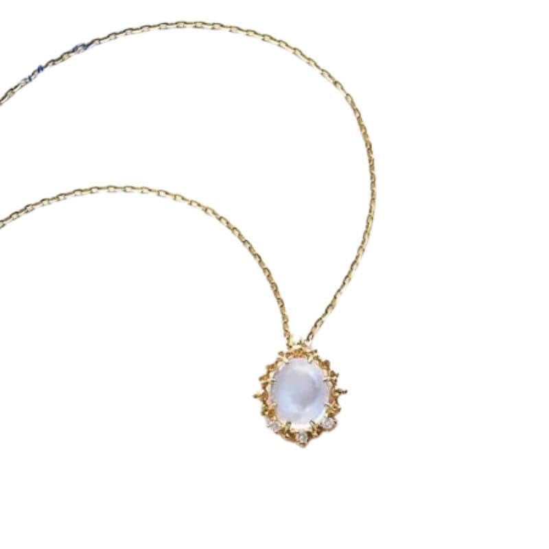 Collier Or Pierre De Lune