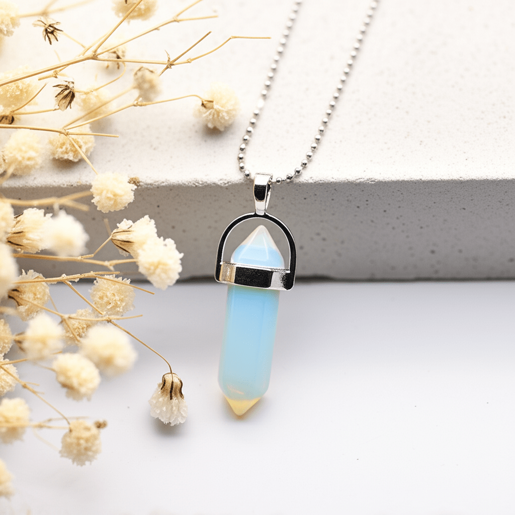 Collier Pendule Pierre de Lune