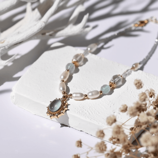 Collier Perle Pierre De Lune