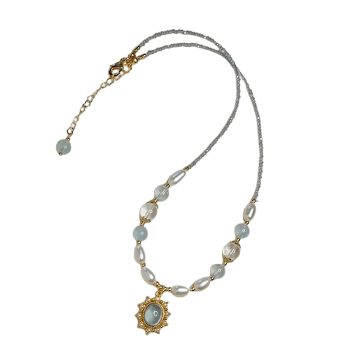 Collier Perle Pierre De Lune