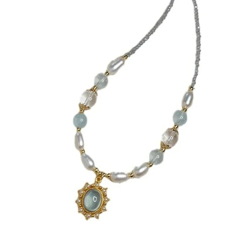 Collier Perle Pierre De Lune