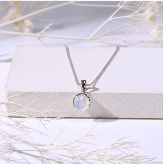 Collier Pierre de Lune Blanche