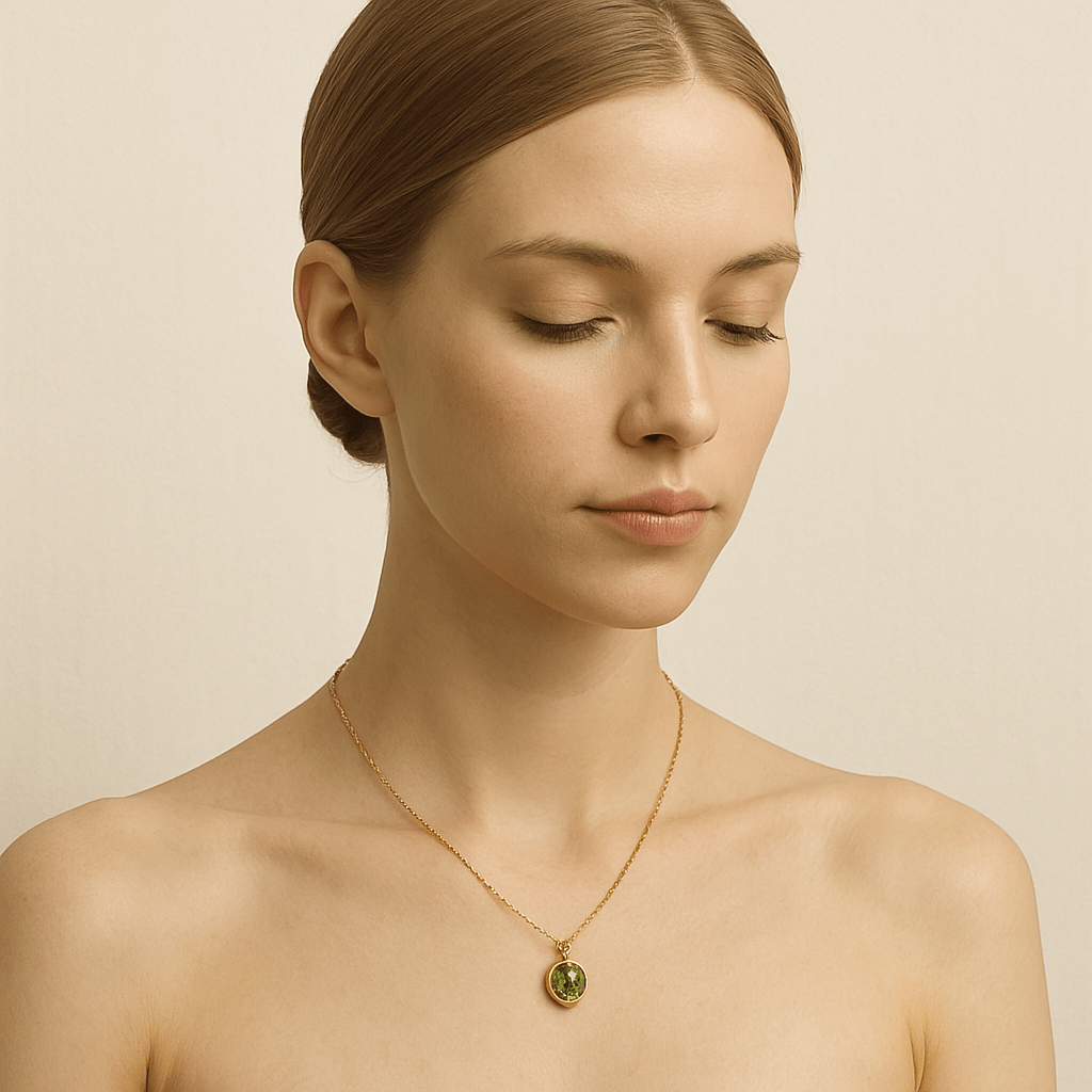 collier pierre de lune en or