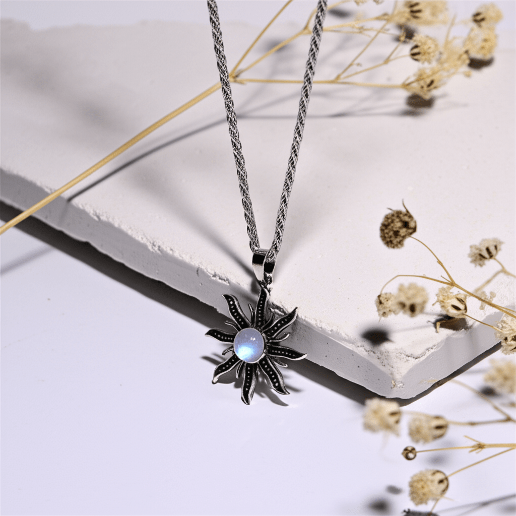 Collier Pierre De Lune Homme