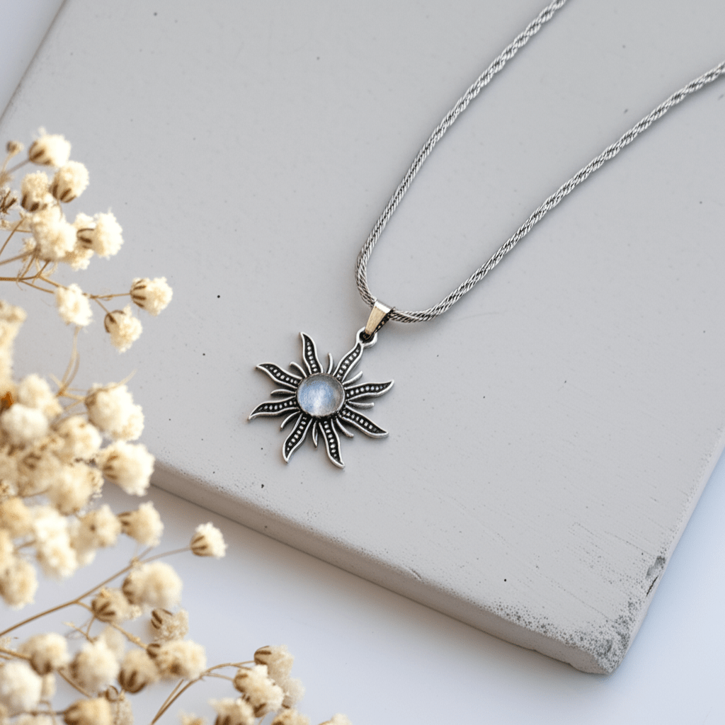 Collier Pierre De Lune Homme