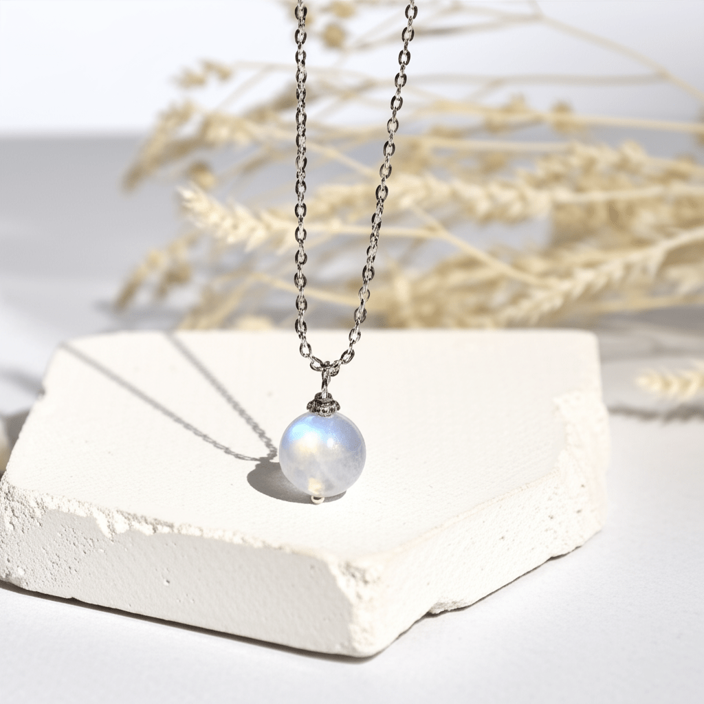 Collier Pierre De Lune Naturelle