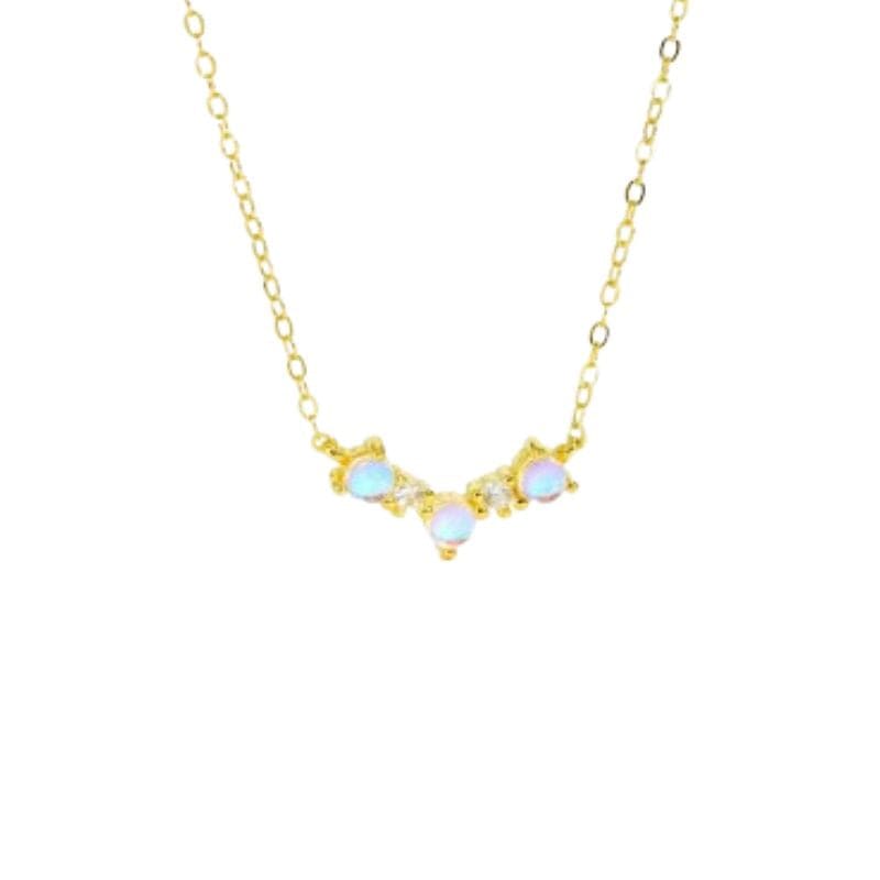 Collier Pierre De Lune Or