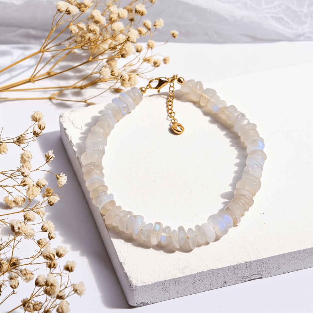 Collier Ras De Cou Pierre De Lune