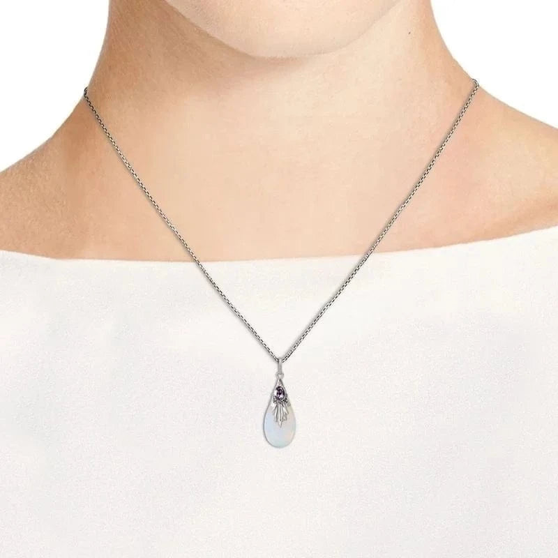 Pendentif Goutte Pierre de Lune