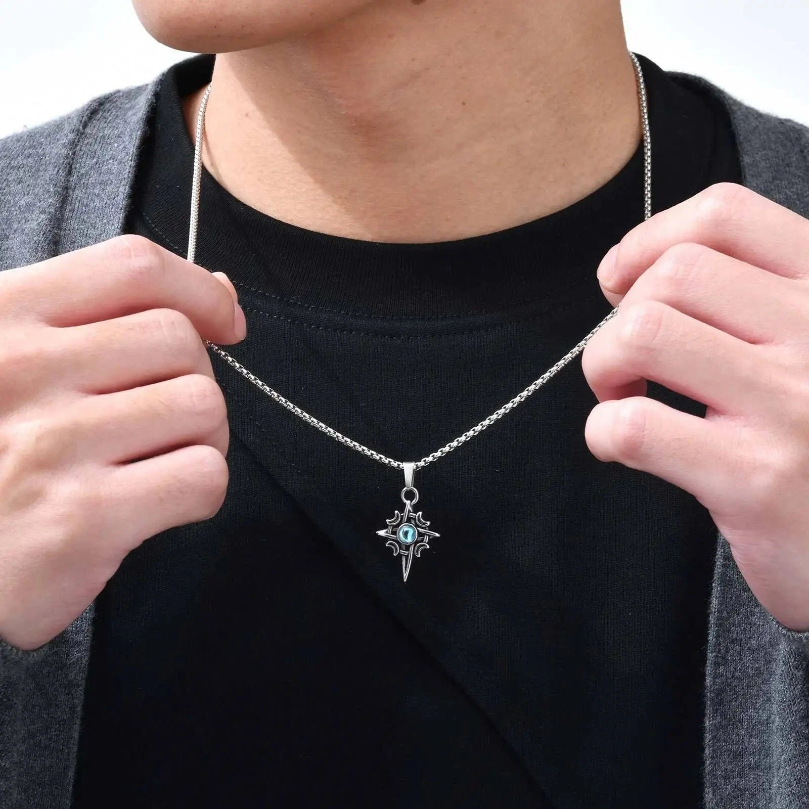 Pendentif Homme Pierre De Lune