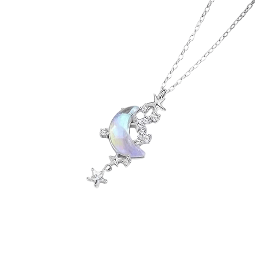 Pendentif Pierre De Lune Arc En Ciel