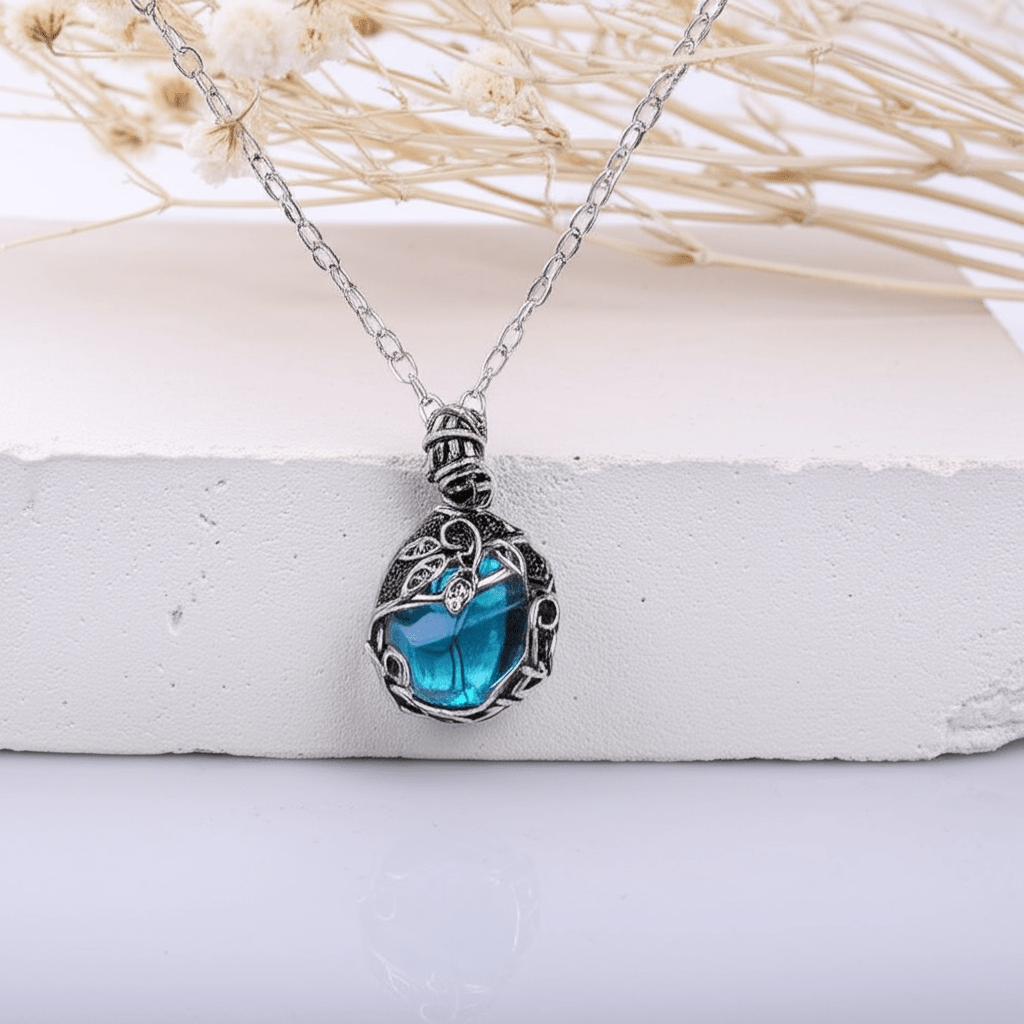Pendentif Pierre De Lune Bleue