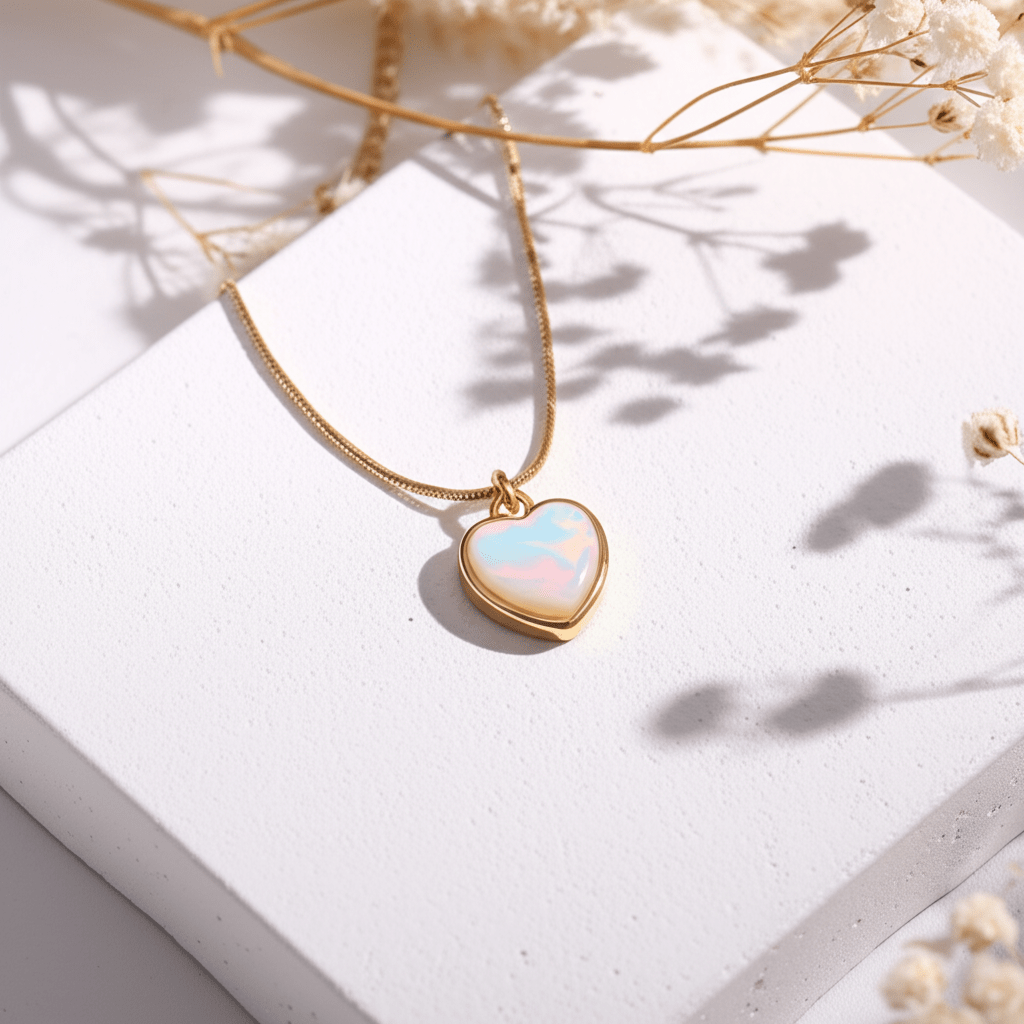 Pendentif Pierre De Lune Or