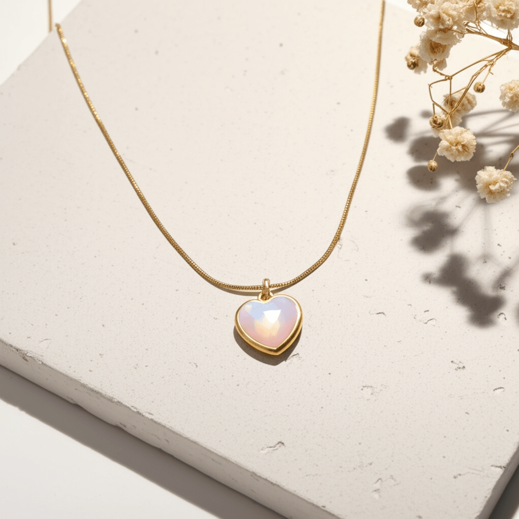 Pendentif Pierre De Lune Or