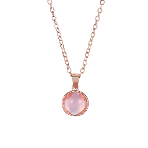 Pendentif Pierre de Lune Rose