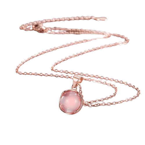 Pendentif Pierre de Lune Rose