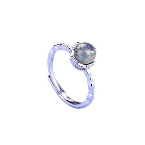 Bague Ajustable Pierre De Lune